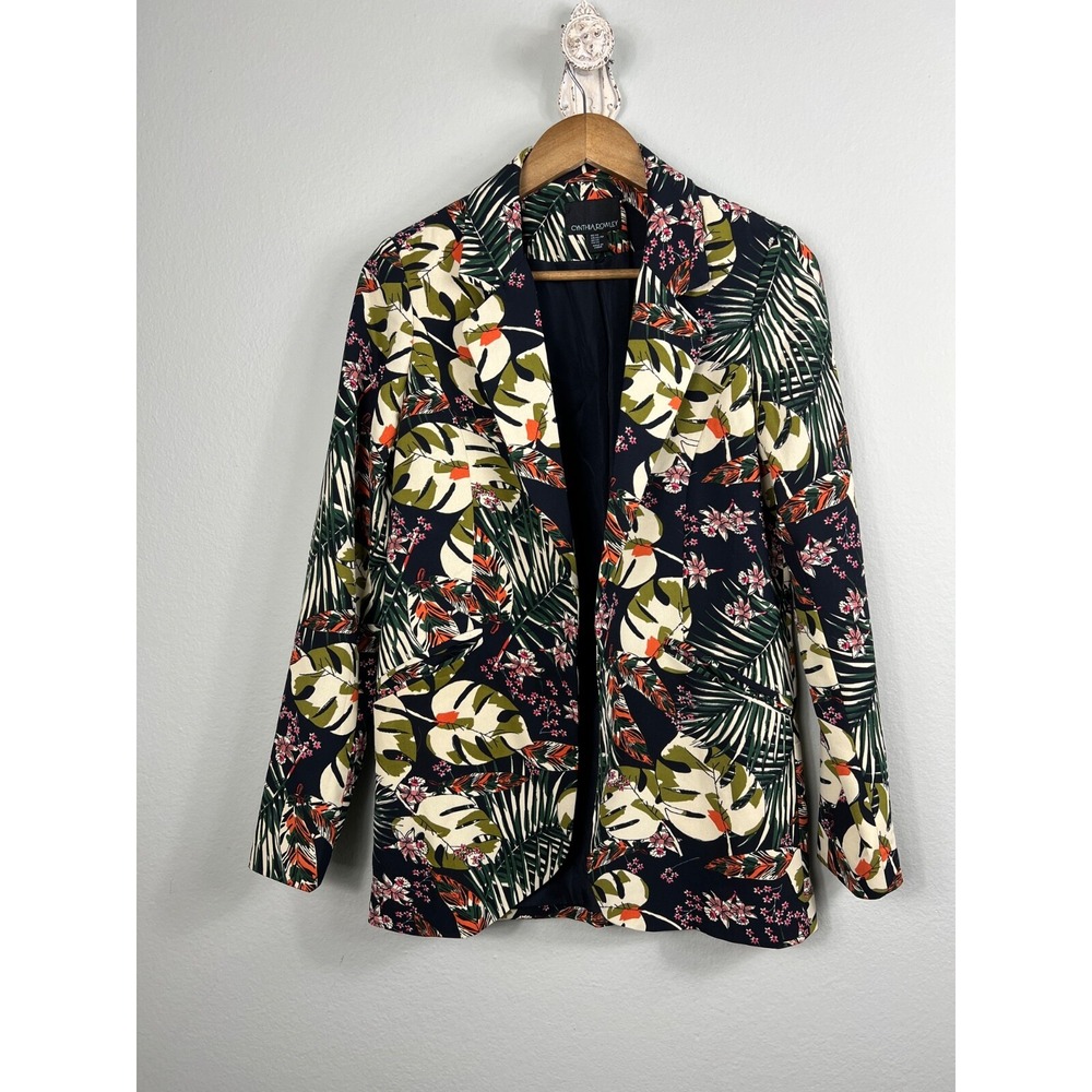 Cynthia Rowley Size XS Floral Blazer Open Front